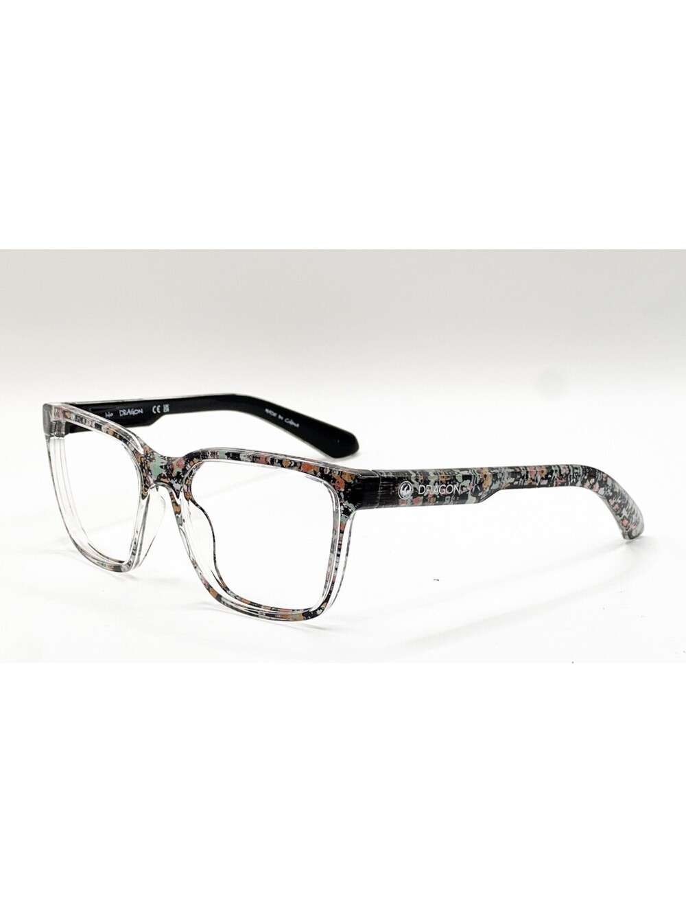 Dragon Burgee LL 426 Bryan Iguchi Smoke Rectangle Eyeglass Frames 57-18-140